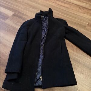 J. Crew Classic Black Pea Coat